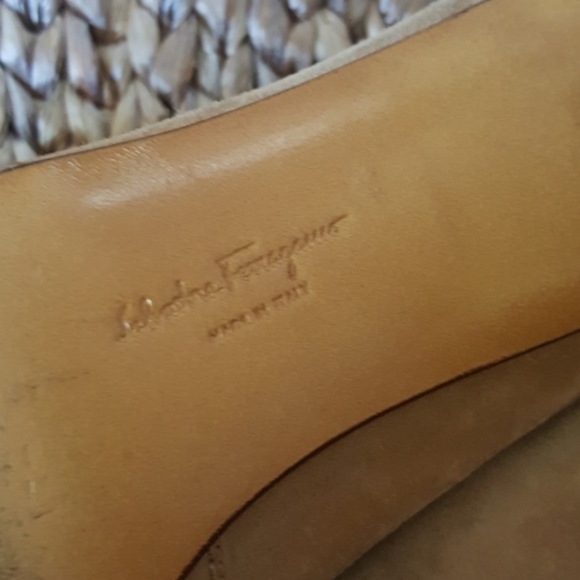 Salvatore Ferragamo square toe suede heels - Picture 6 of 7